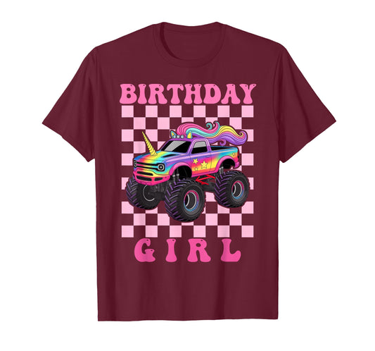 Monster Truck Birthday Girl Monster Truck Lover T-Shirt