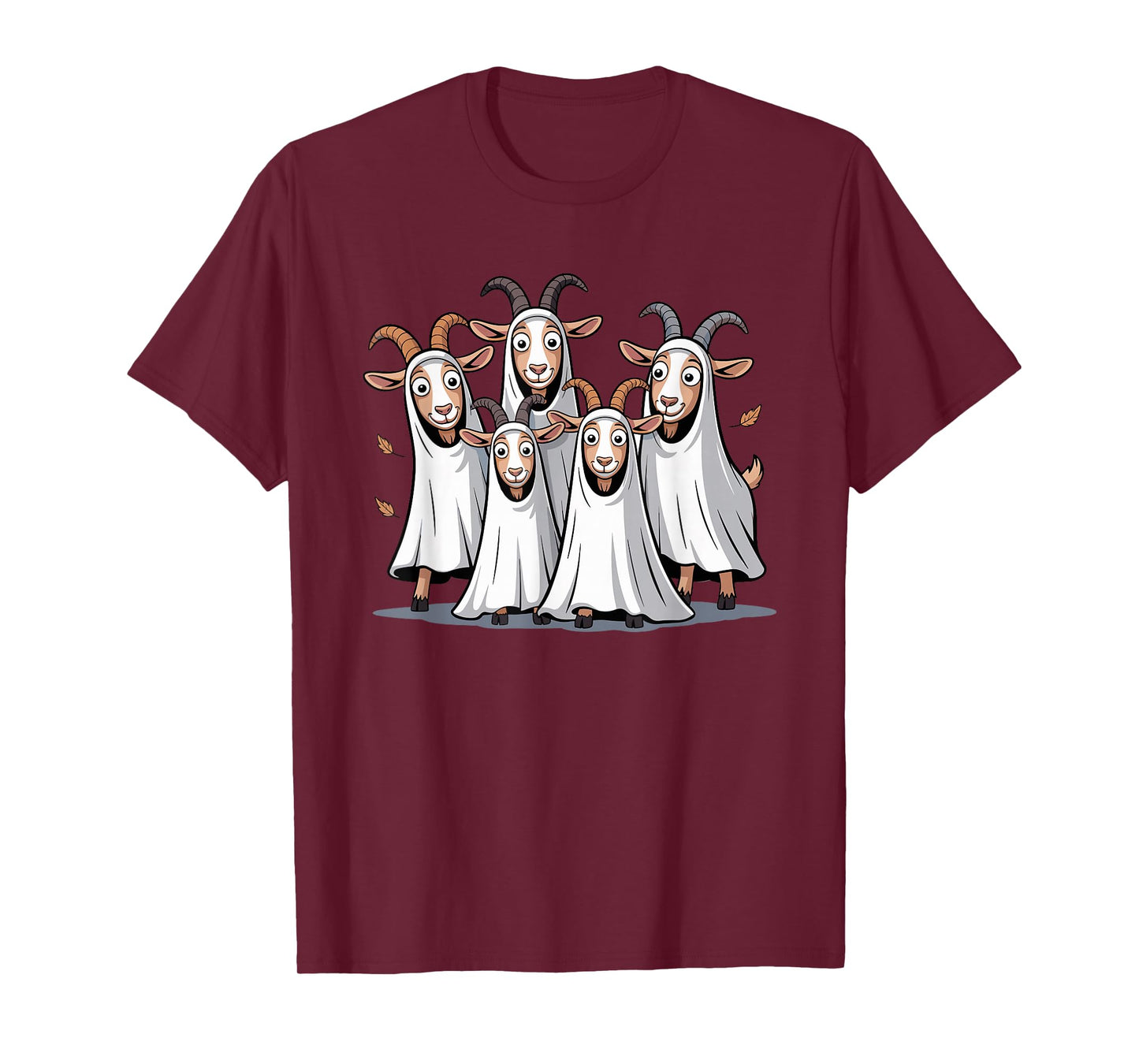 Goats in Halloween Ghost Costumes Fun Design T-Shirt