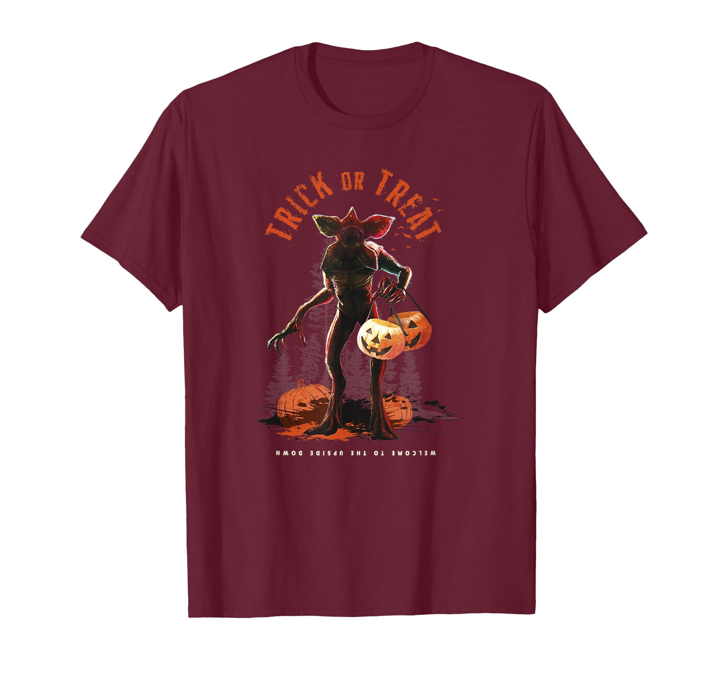 Stranger Things Halloween Demogorgon Trick Or Treat Fright T-Shirt