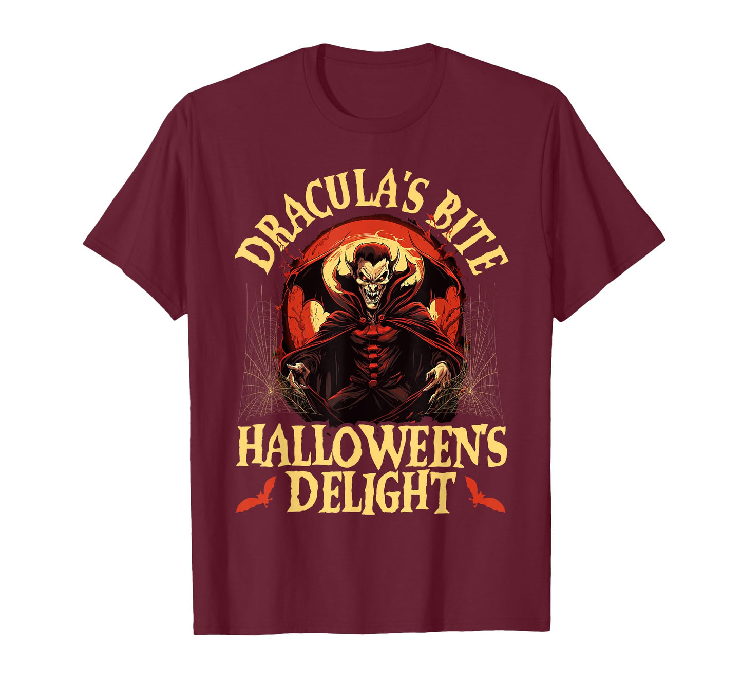 Dracula Halloween Scary Trick Or Treat Spooky Vampire T-Shirt