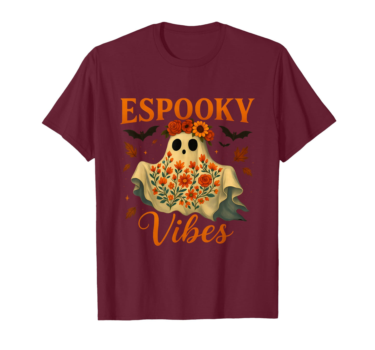 Espooky Vibes Maestra Halloween Spanish Teachers Mexican T-Shirt