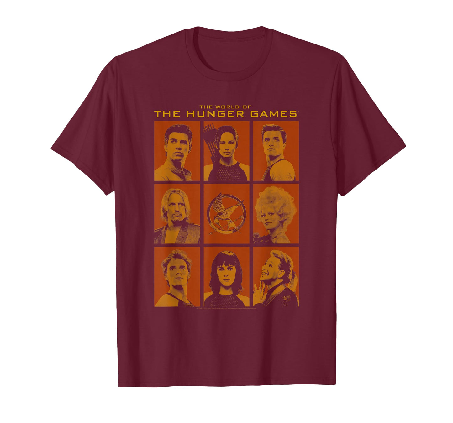 The Hunger Games Catching Fire Character Grid Movie T-Shirt
