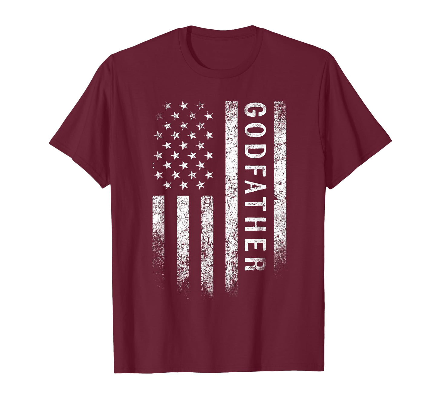 Godfather American Flag Godfather Gifts Patriotic Father Day T-Shirt