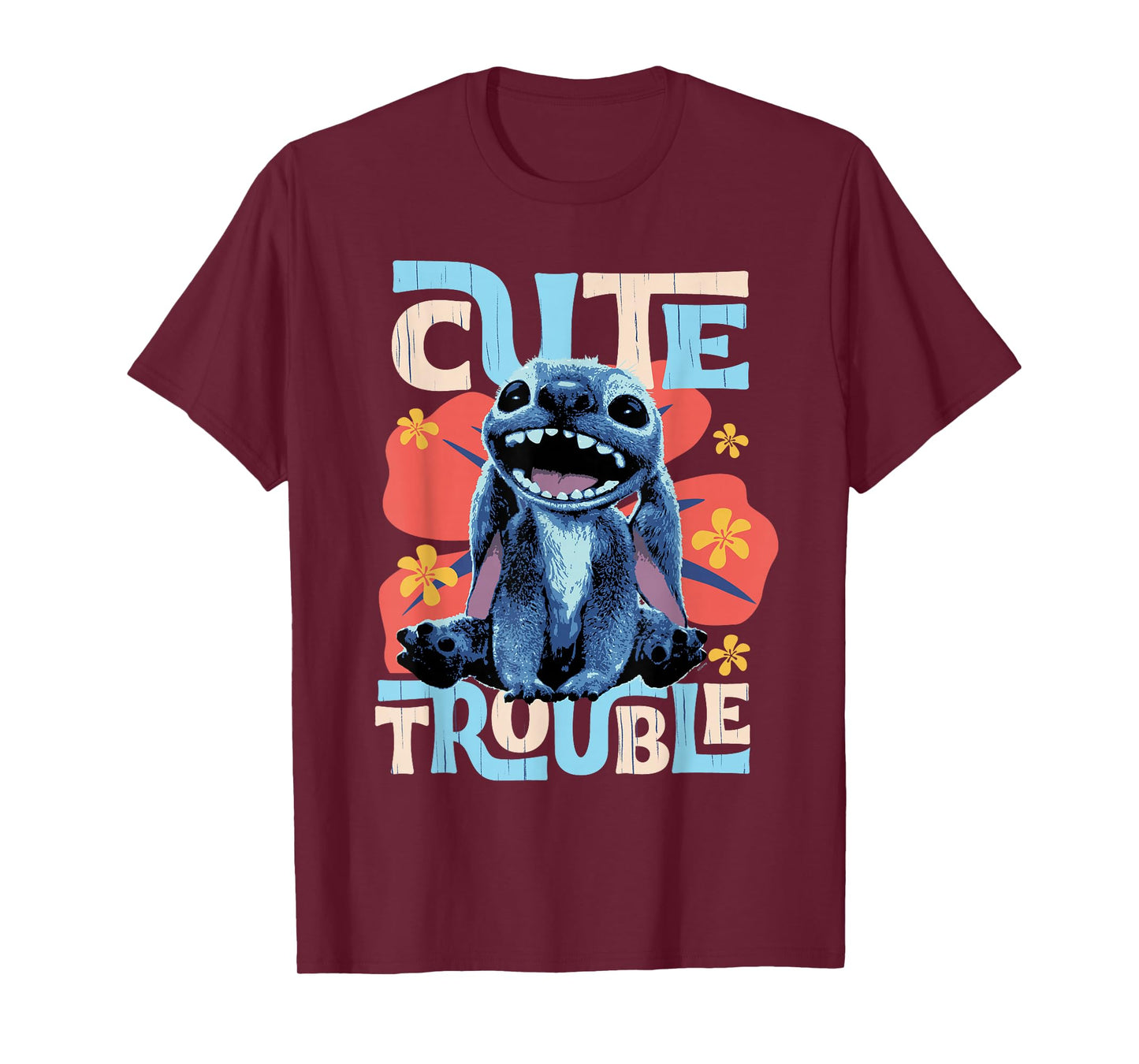 Disney Lilo & Stitch Live-Action Movie Cute Trouble Stitch T-Shirt