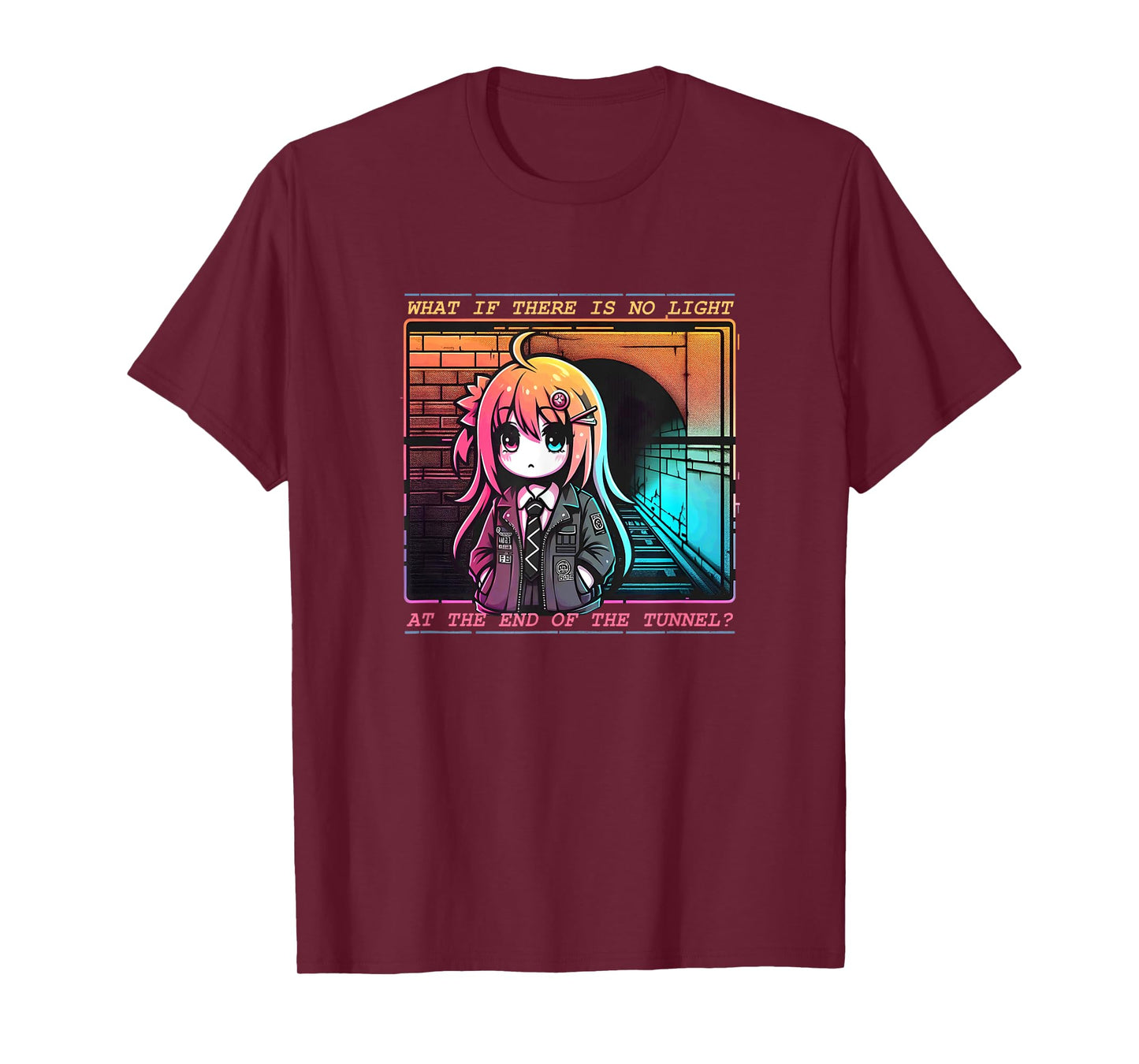 No Light the End of Tunnel Melancholy Depression T-Shirt
