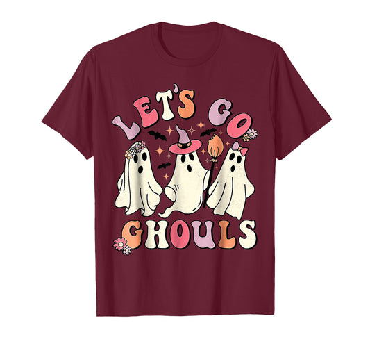 Let's Go Ghouls Halloween Ghost Outfit Costum T-Shirt