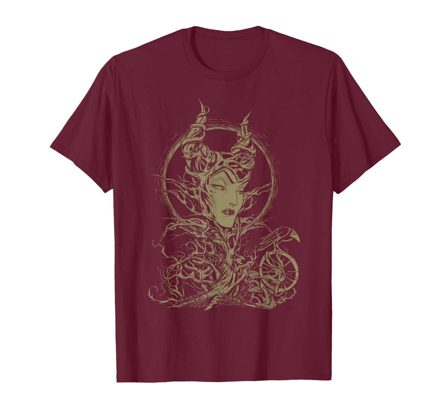 Disney Sleeping Beauty Maleficent Crow Branches T-Shirt T-Shirt