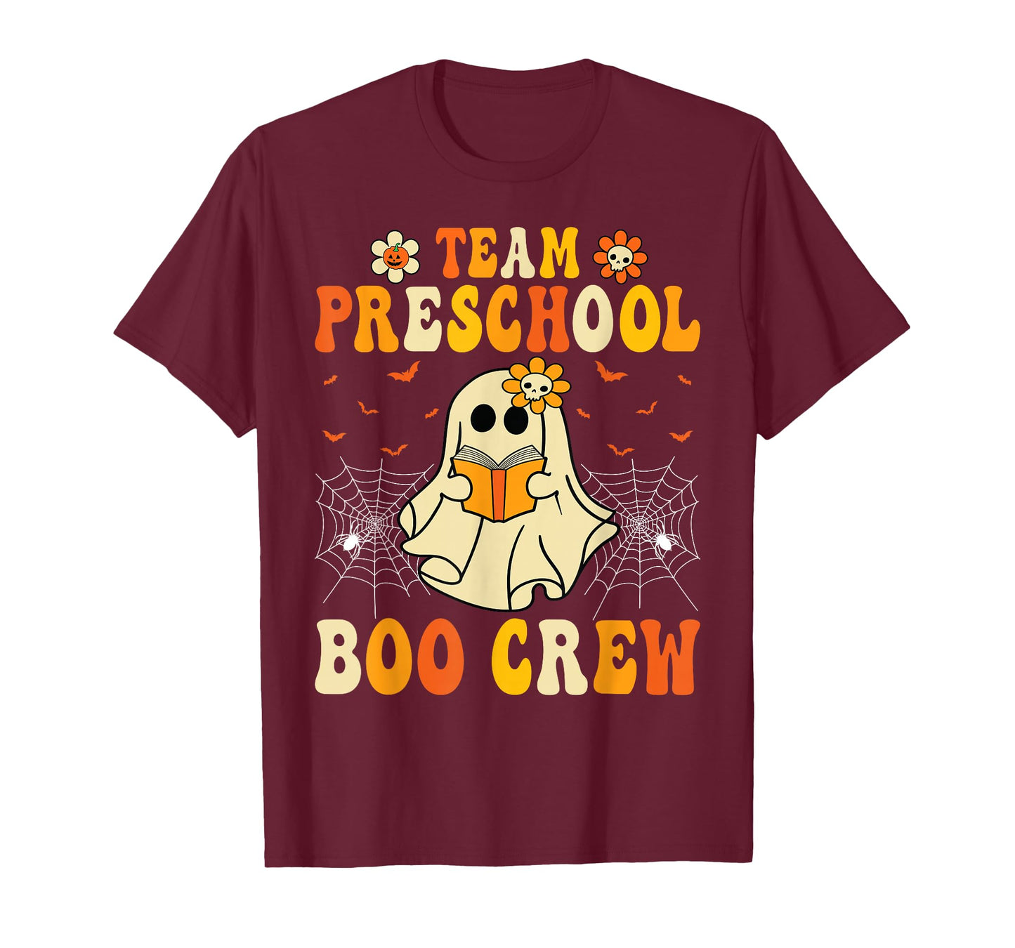 Funny Halloween Ghost Team Preschool Boo Crew Group T-Shirt
