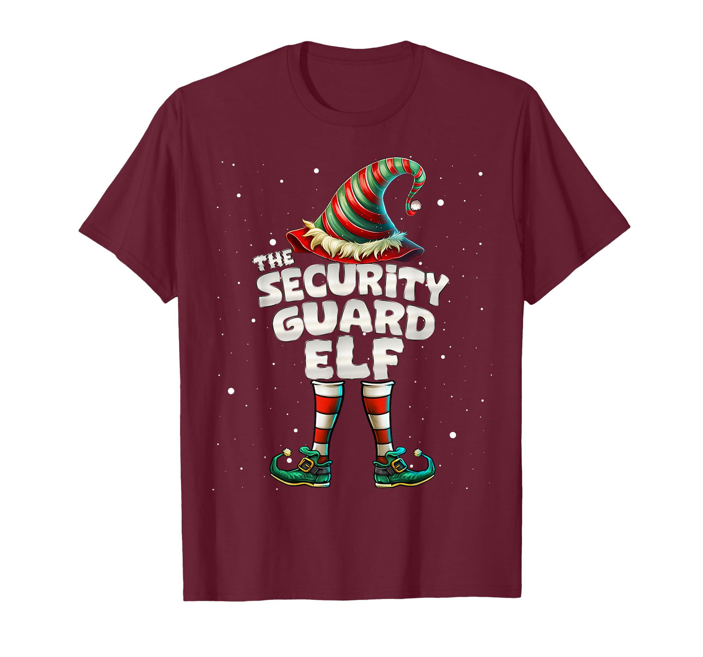 The Security Guard Elf Family Matching Group Christmas T-Shirt