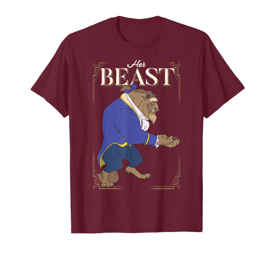 Disney Beauty and the Beast Her Beast Framed Portrait T-Shirt