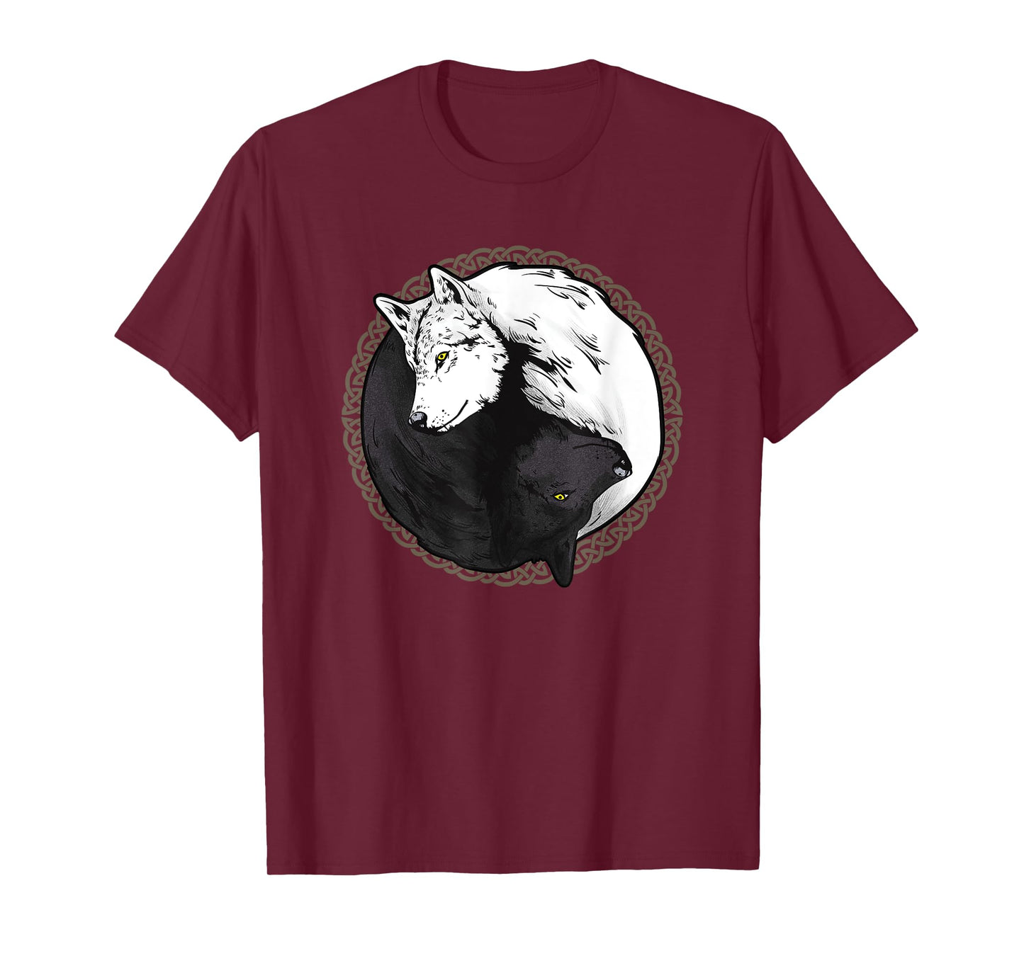 Wolf Shirts, Yin Yang Wolves Animal Gift T-Shirt