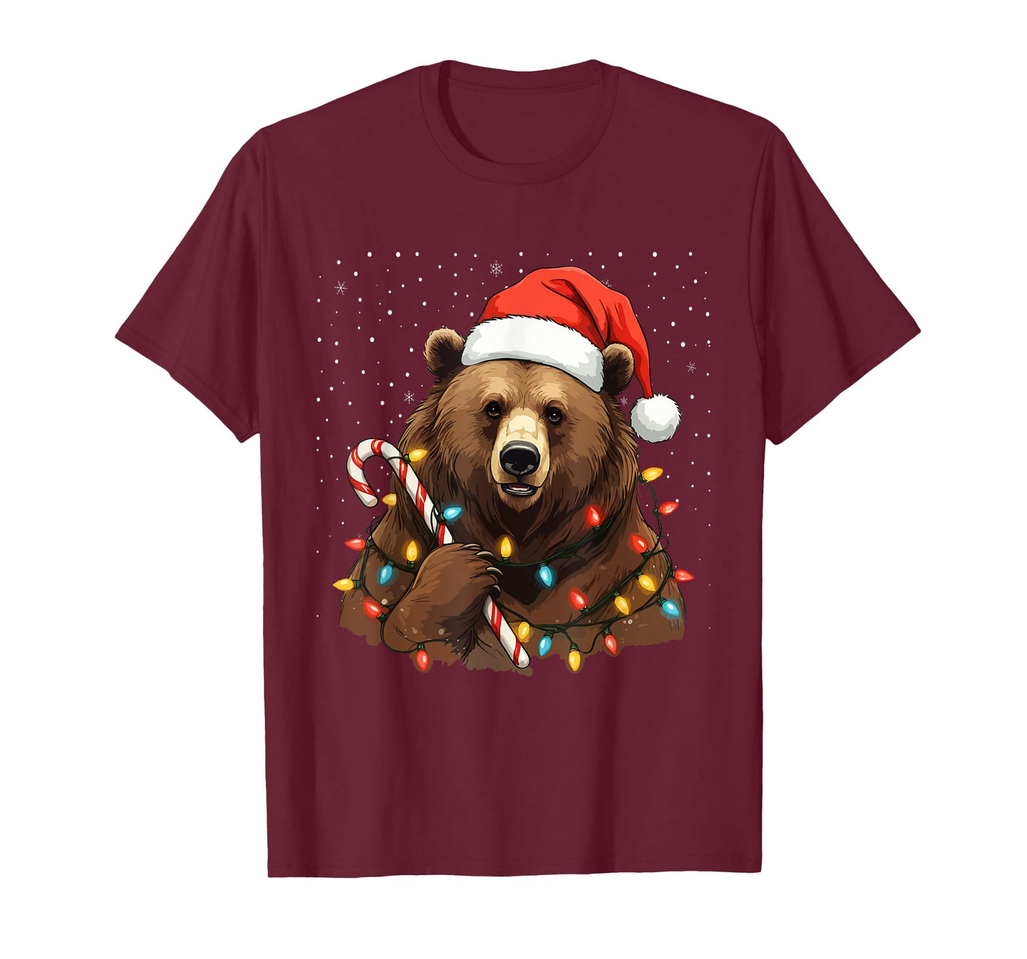 Bear Face Animal Ugly Christmas Sweater T-Shirt