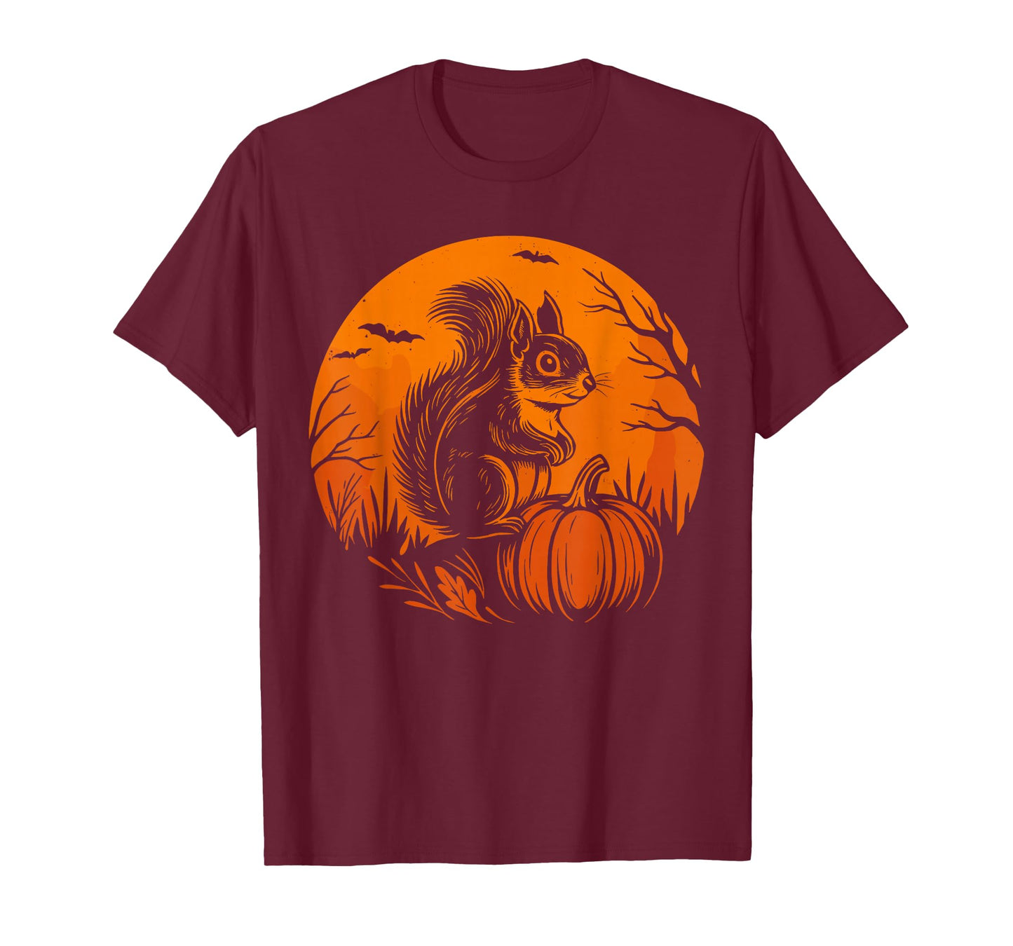 Womens & Mens Squirrel, Halloween Squirrel Ghost Pumpkin T-Shirt