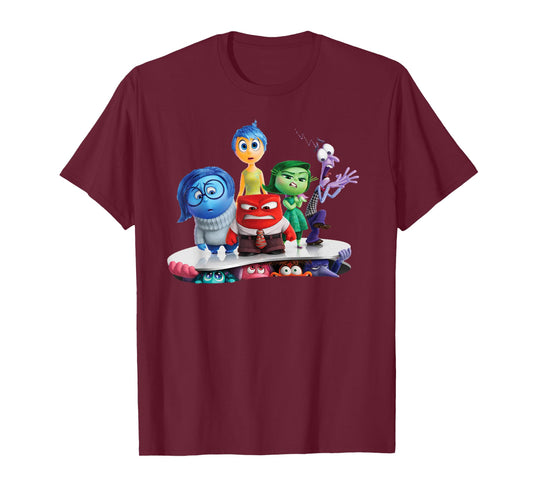 Disney Pixar Inside Out 2 Emotional Group Movie Poster T-Shirt