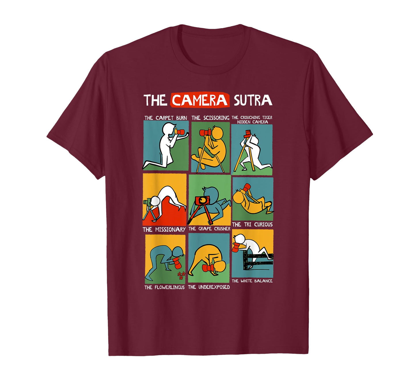 Funny Camera Sutra Gift design design T-Shirt