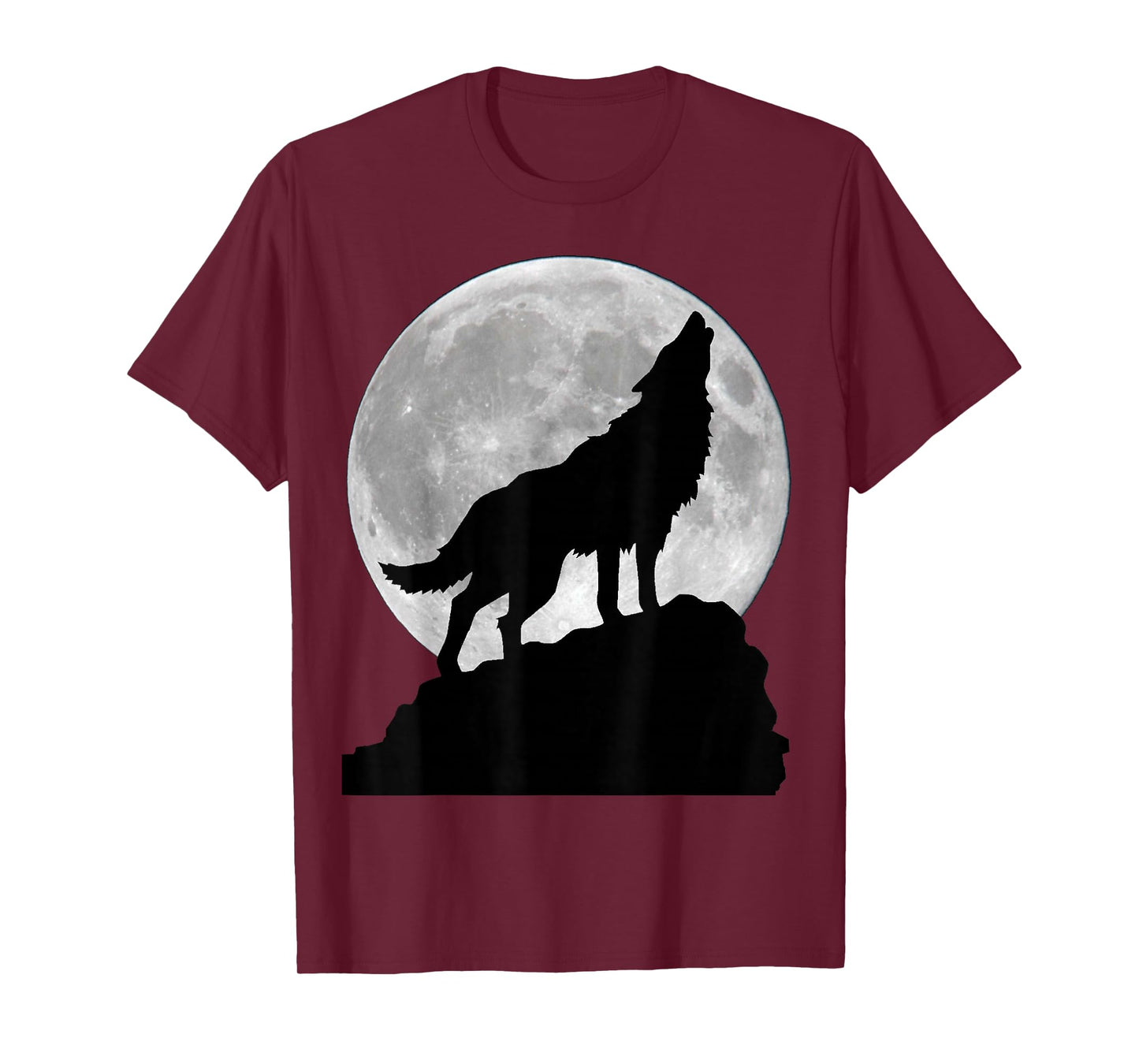 Wolf in moon light - Cool full dog pup howling T-Shirt