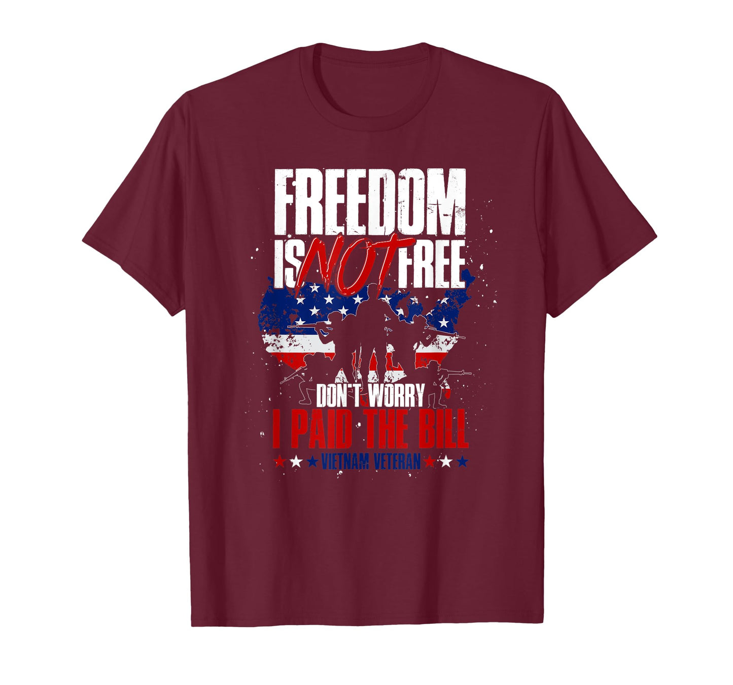 US Flag Freedom Isnt Free Dont Worry I Paid The Bill Veteran T-Shirt
