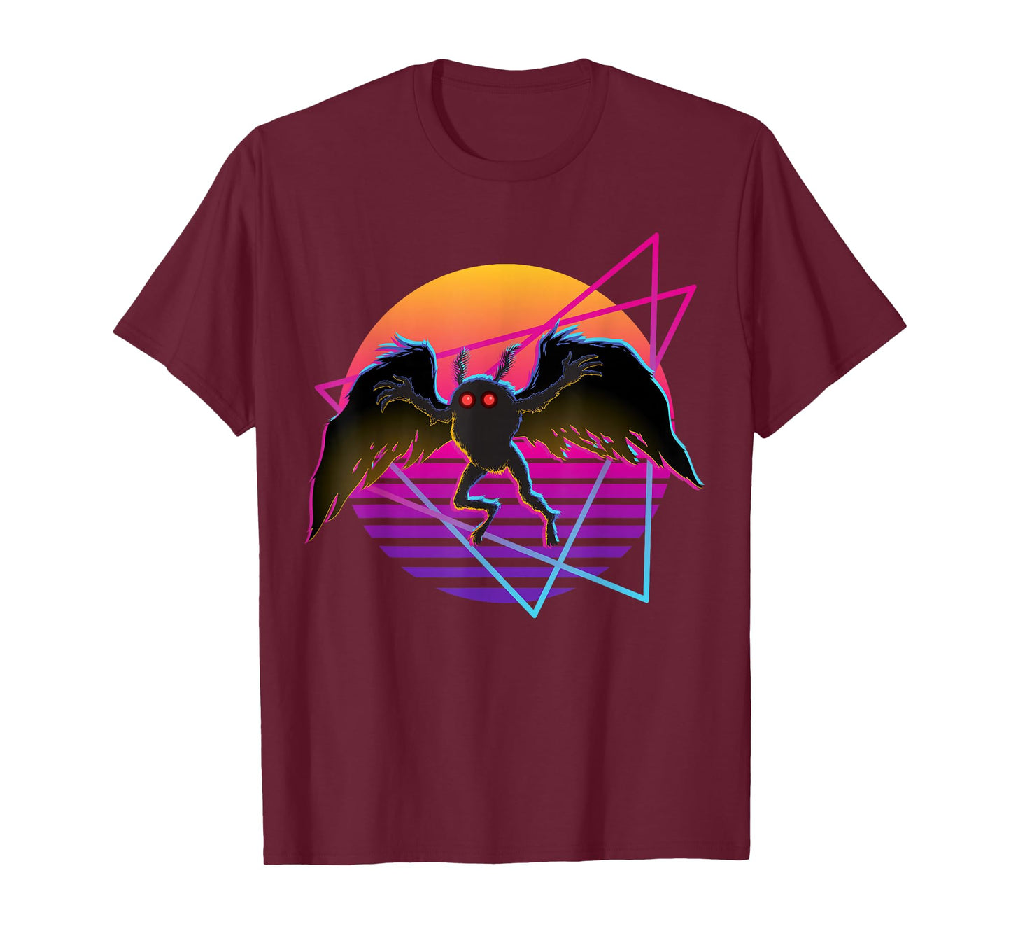 80s Mothman Retro 70s Monster Creepy Folklore Cryptid T-Shirt