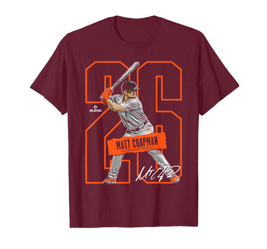 Matt Chapman | San Francisco Baseball Players | MLBMAT302N T-Shirt
