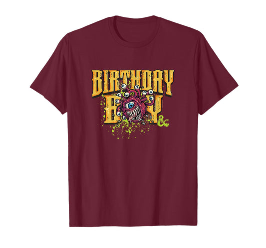 Dungeons & Dragons Birthday Boy Beholder Lawful Evil Icon T-Shirt