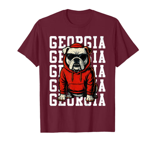 Dawgline Ghost, Redlayer March Built In Silence Love Bulldog T-Shirt