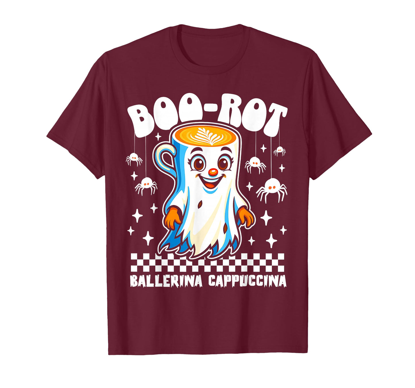 Ballerina Cappuccina Halloween Spooky Ghost Italian Brainrot T-Shirt