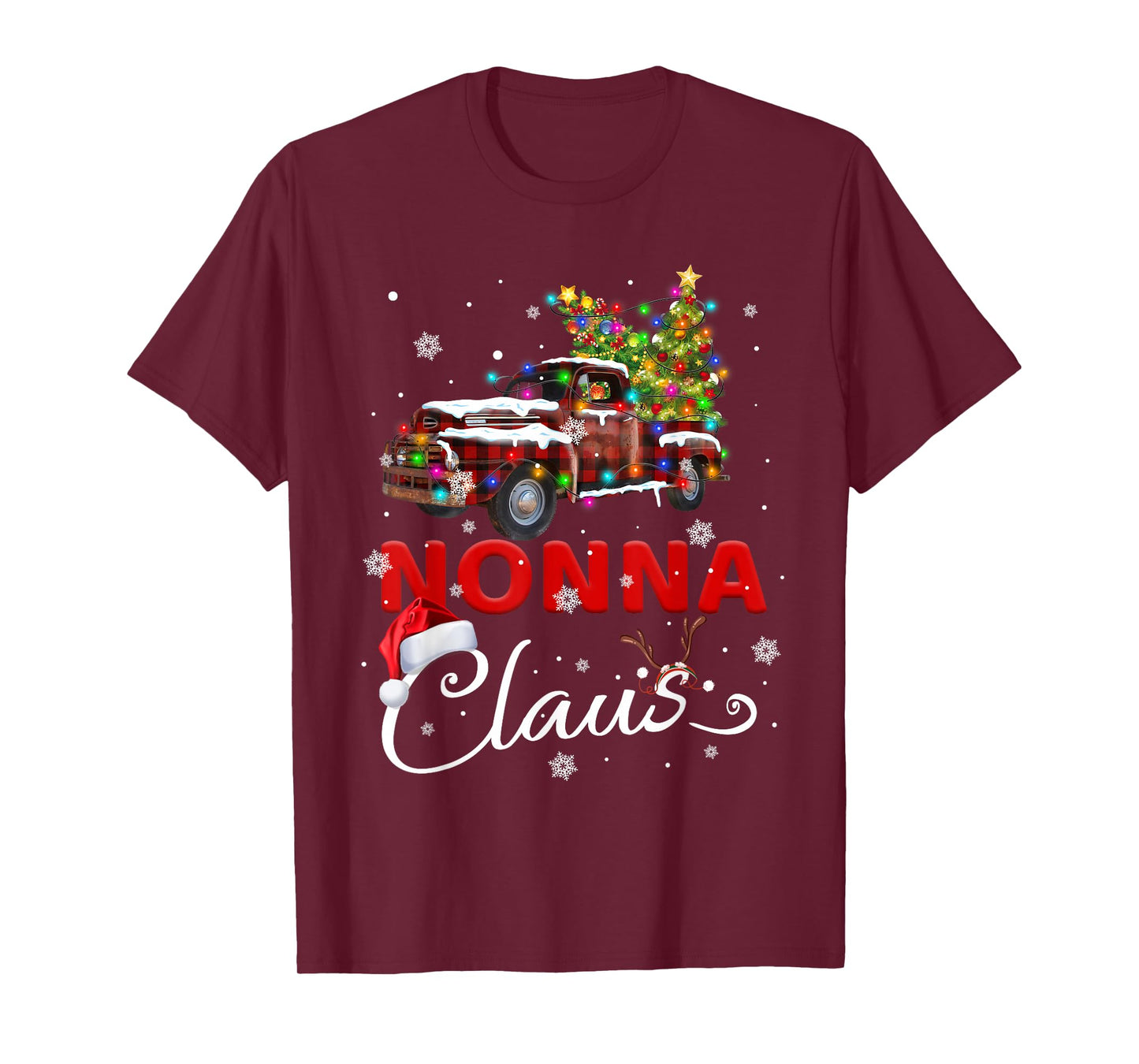 Nonna Claus Truck Santa Christmas Family Santa Men Women T-Shirt