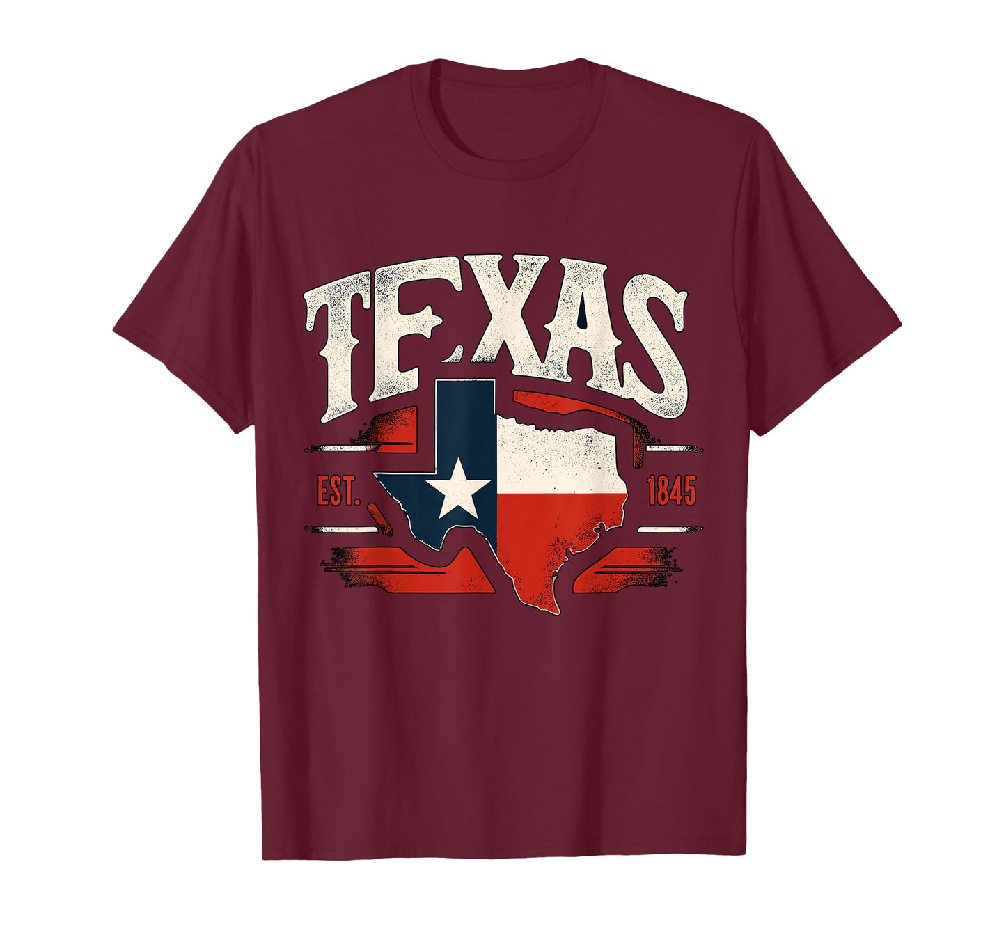 Texas Map Texas Flag T-Shirt