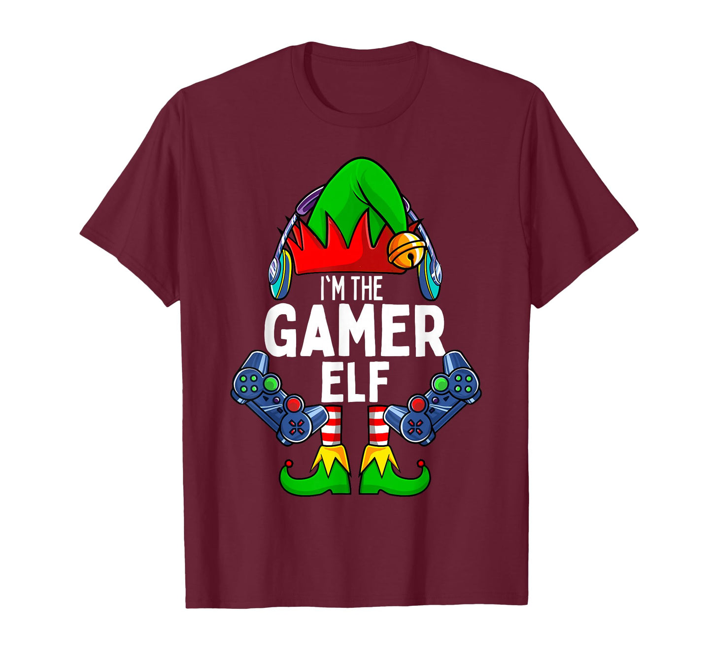 Gamer Elf Matching Family Christmas T-Shirt