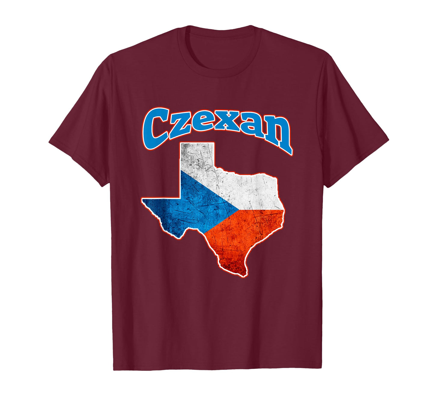 Texas For Funsies Tees and Gifts Czexan Czech Heritage Texas Roots T-Shirt