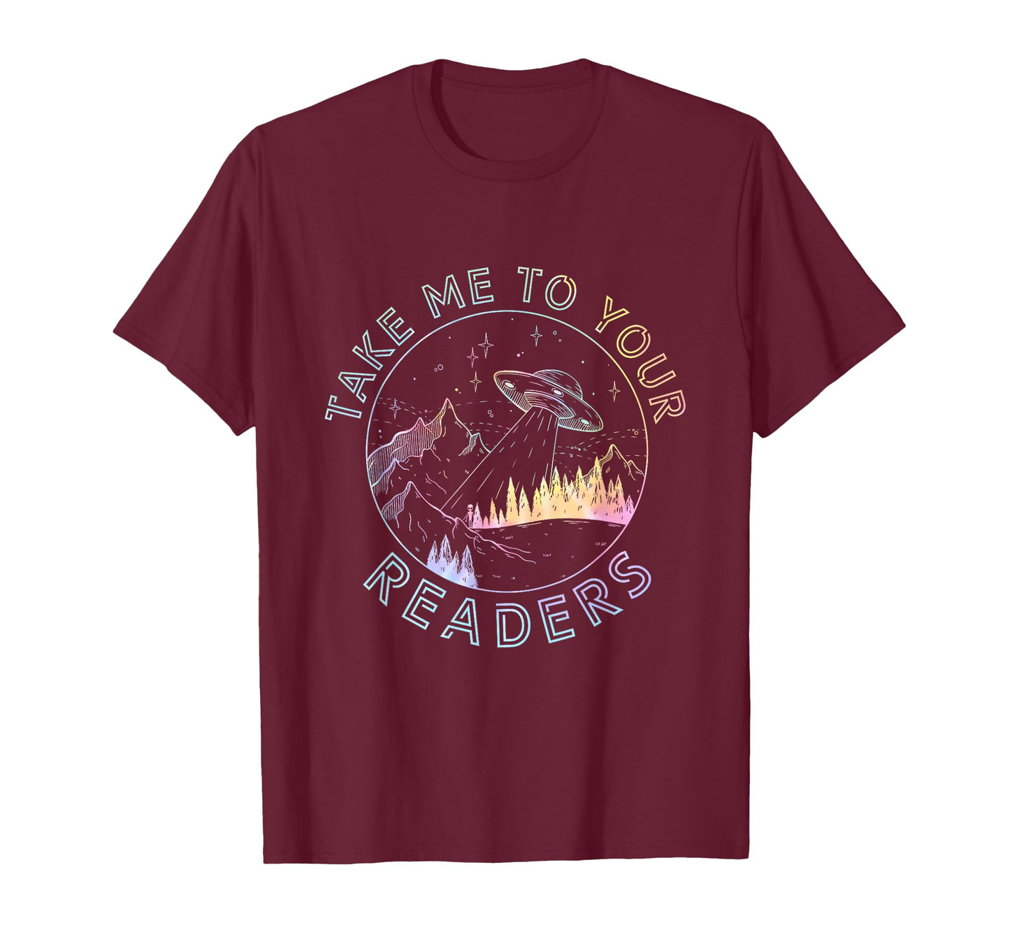 Take Reading English Teacher Library Alien Space T-S Tie Dye T-Shirt