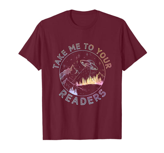 Take Reading English Teacher Library Alien Space T-S Tie Dye T-Shirt