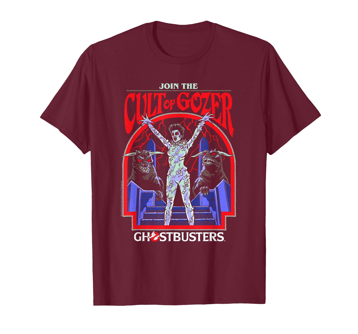 Steven Rhodes x Ghostbusters Join the Cult of Gozer Retro T-Shirt