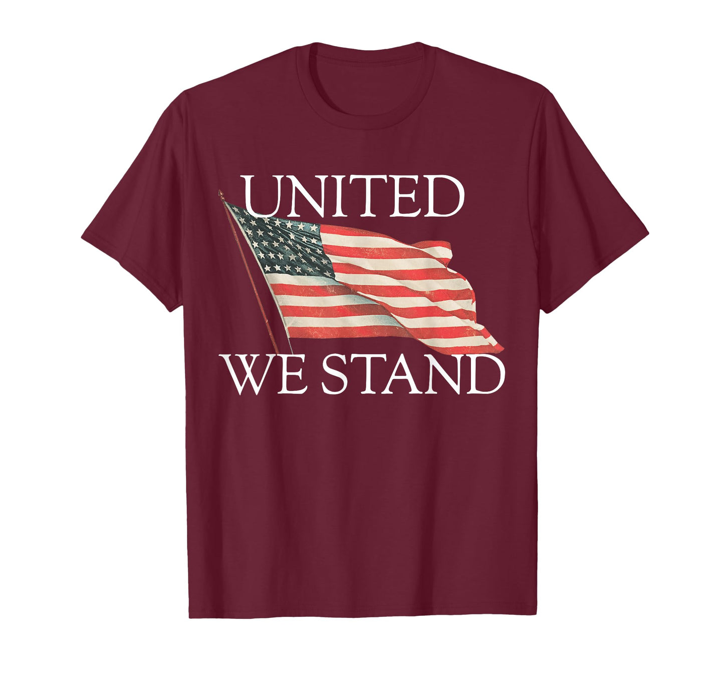 United We Stand American Flag Tee Patriotic USA FLAG T-shirt T-Shirt