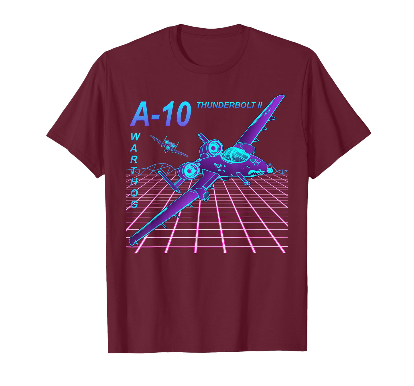 Dinosaurus Rekx A-10 Thunderbolt II Warthog Jet T-Shirt, Small