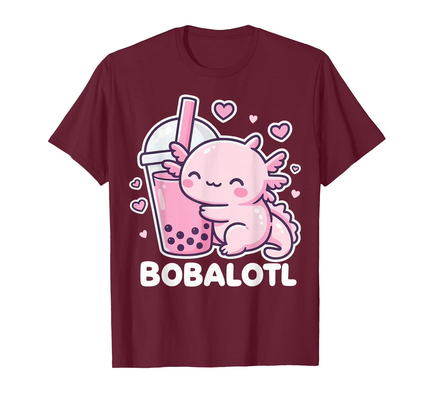 Bobalotl Axolotl Boba Tea T-Shirt