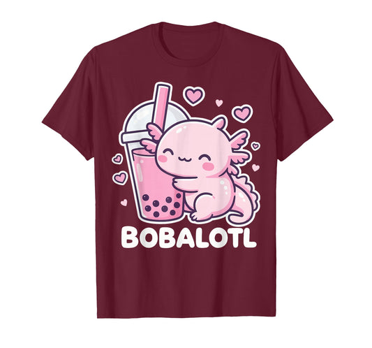 Bobalotl Axolotl Boba Tea T-Shirt