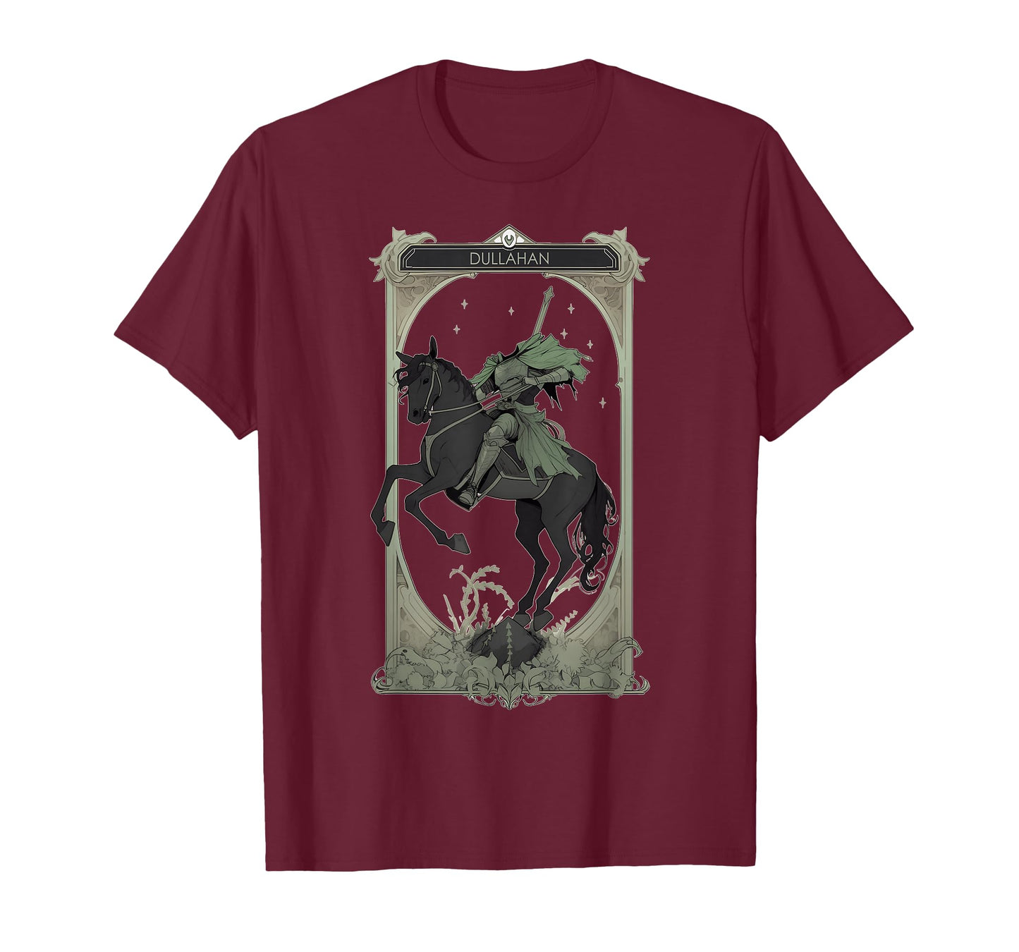 Dullahan Irish Folklore Headless Man On Horse Anime Tarot T-Shirt