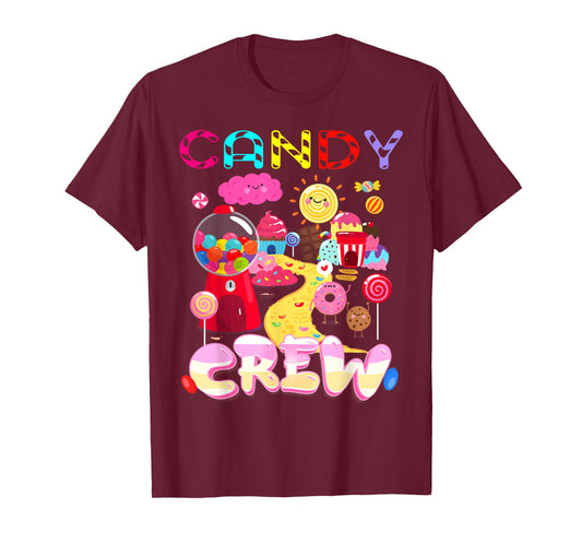 Candy Crew Candy Costume Women Candy Land Kids Sweetie T-Shirt