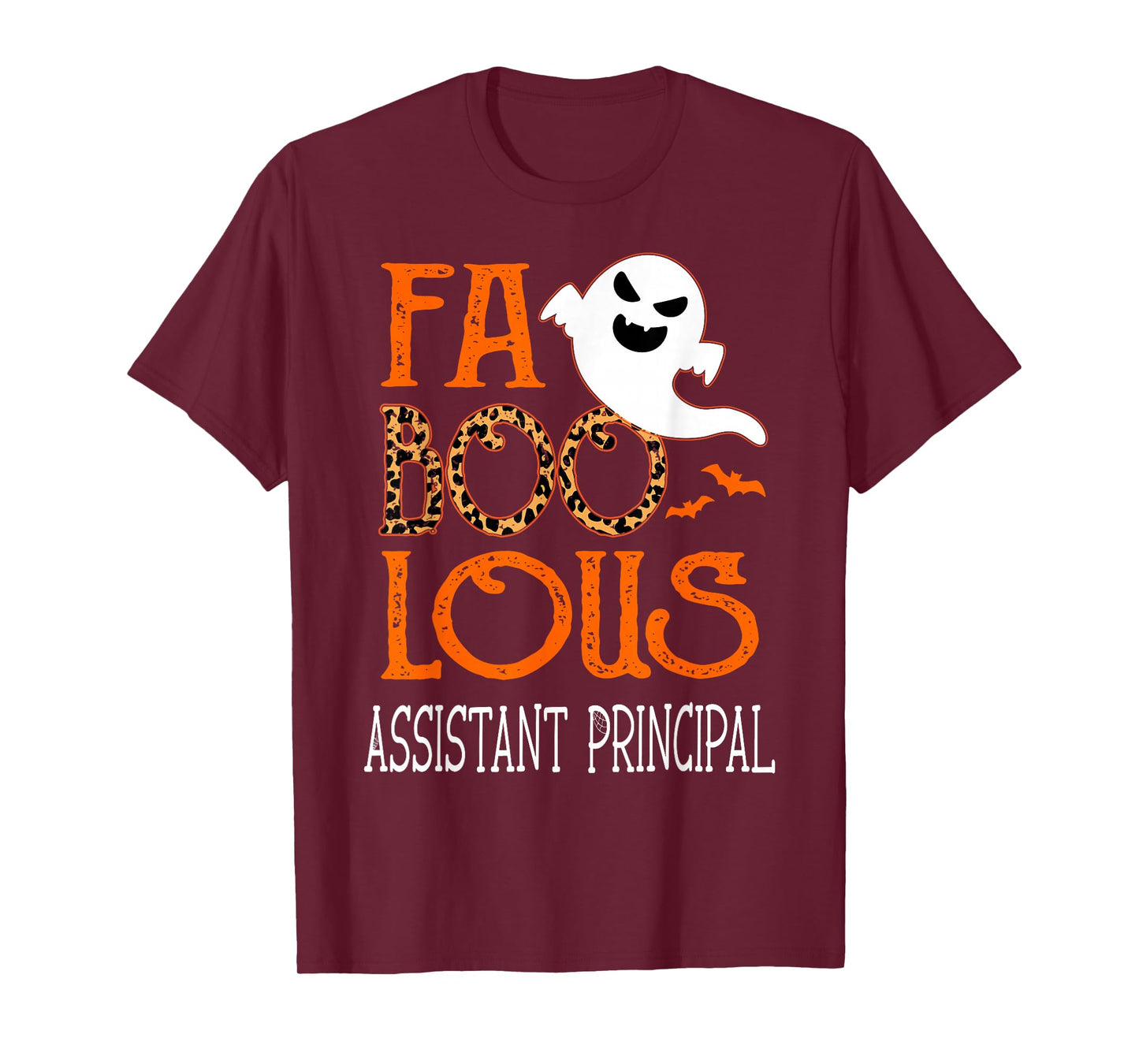 faboolous Assistant Principal on Halloween Party Funny Ghost T-Shirt