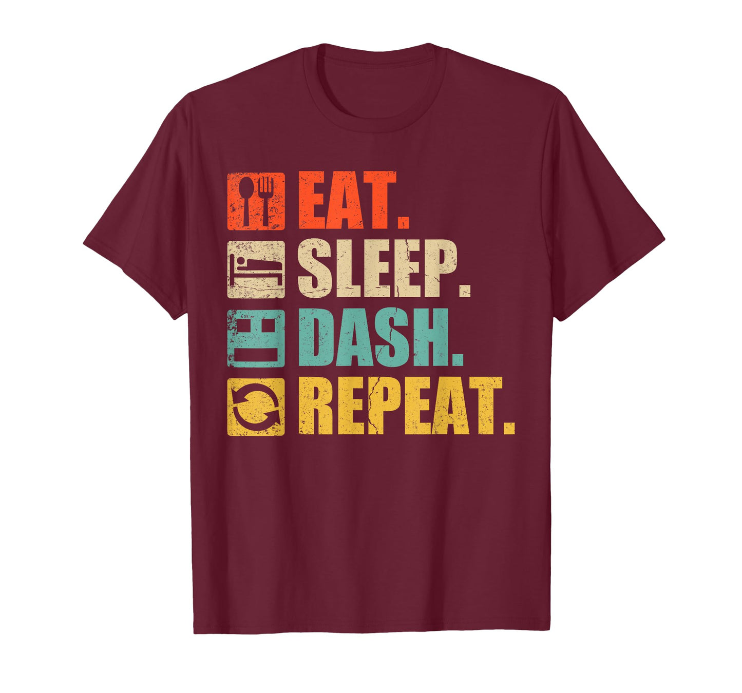 Retro Eat Sleep Dash Repeat Video Game T-Shirt