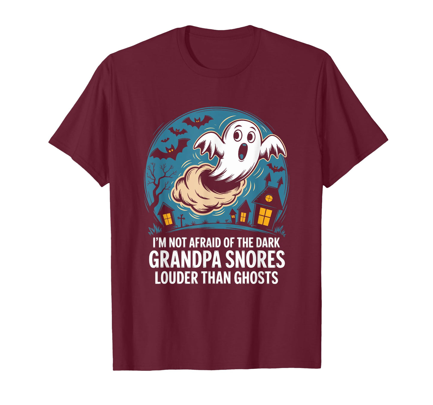 Grandpa Snores Louder Than Ghosts' Grandkids Halloween T-Shirt