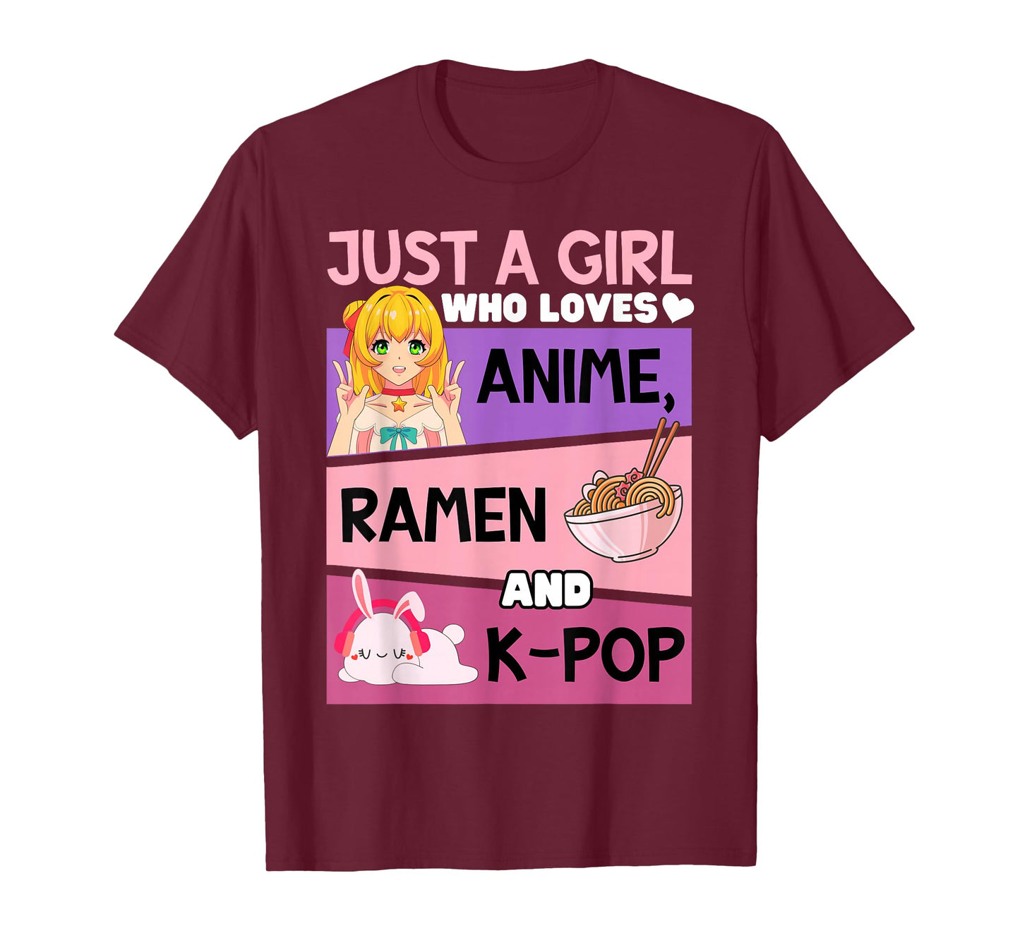Can't Hear You I'm Listening Kpop Kawaii K-pop Anime Ramen T-Shirt
