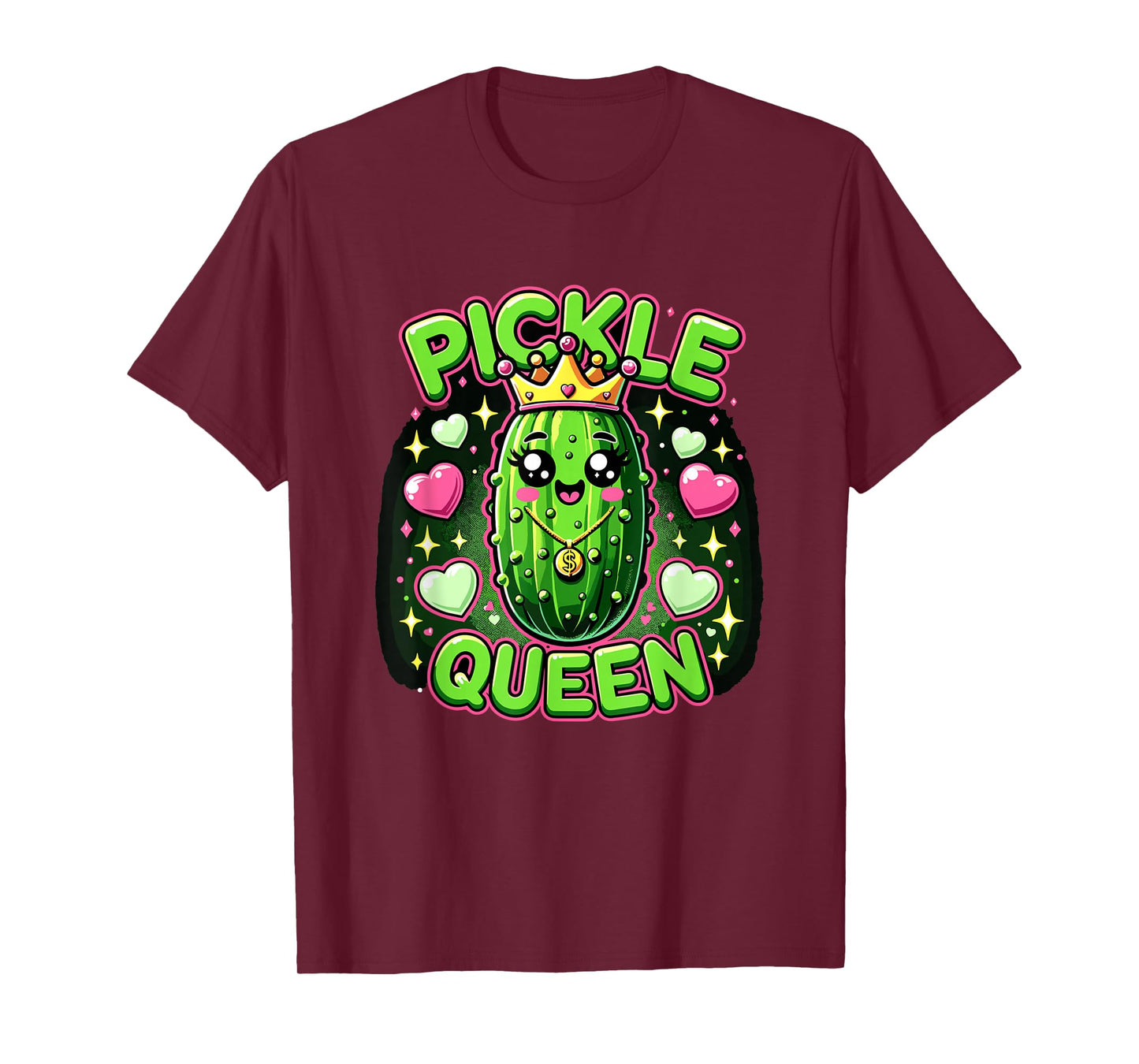 Pickle Queen for Girls and Women funny pickle T-Shirt