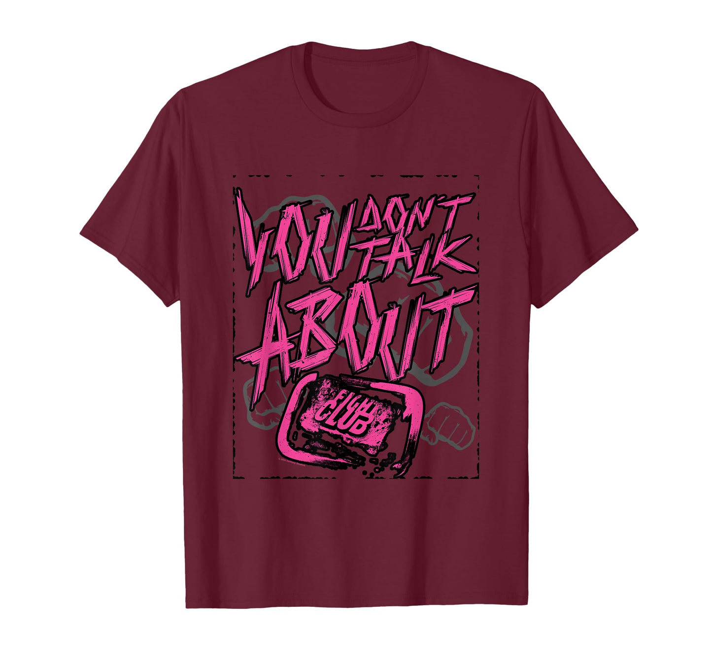 Fight Club You Don't Talk About Fight Rules Big Chest Logo T-Shirt