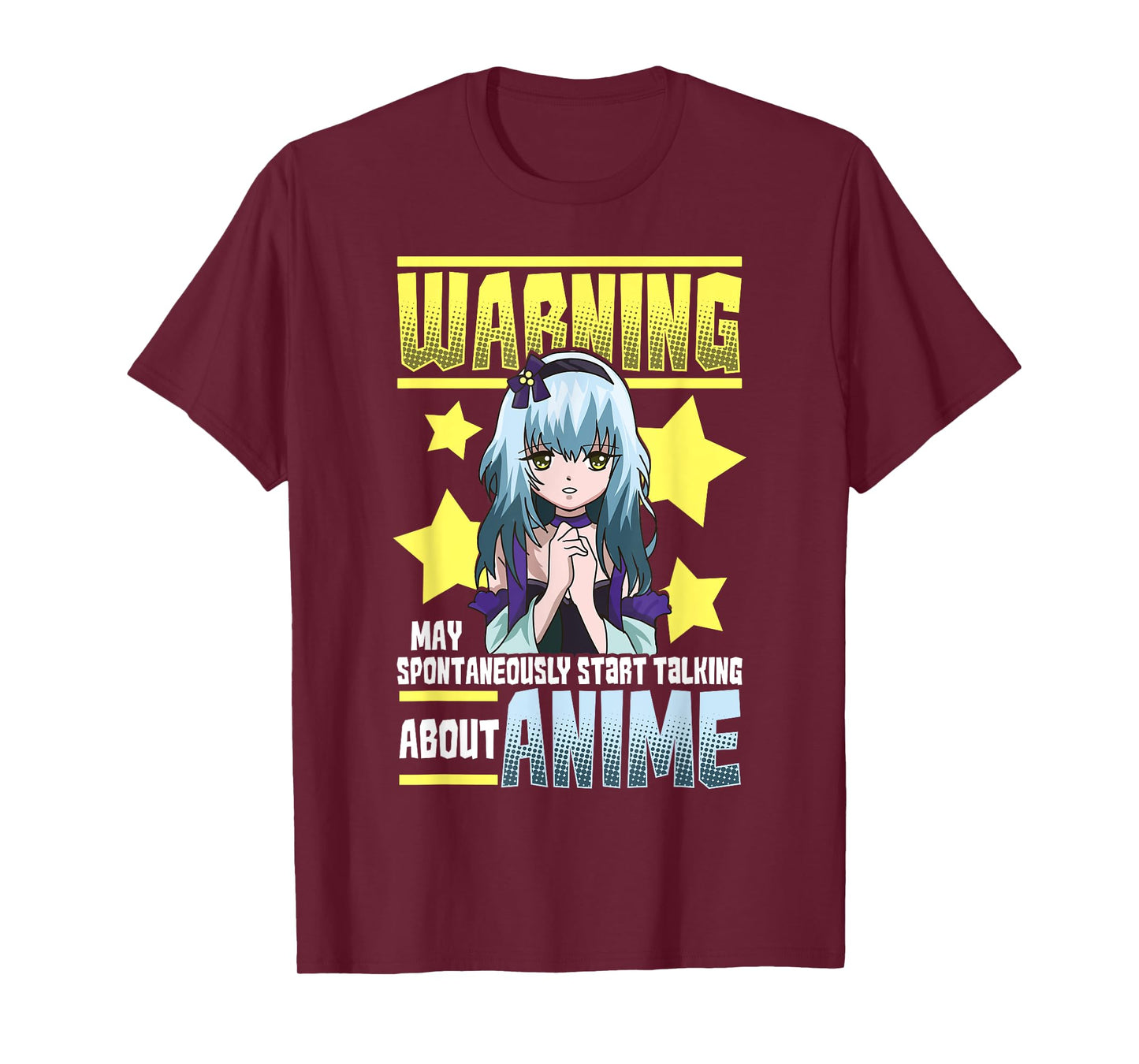 Warning May Spontaneously Start Talking About Anime Shirt T-Shirt