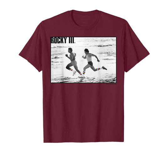 Rocky 3 Apollo Creed Racing Rocky On The Beach Poster T-Shirt