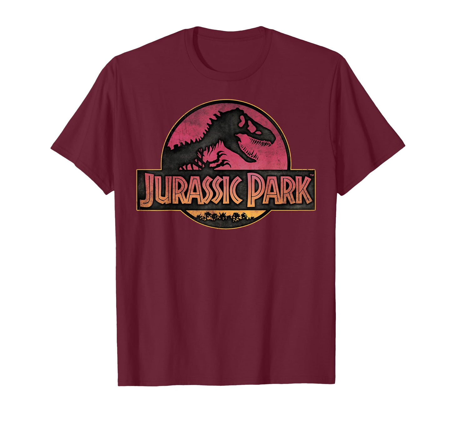 Jurassic Park Logo Gradient Sunset T-Shirt