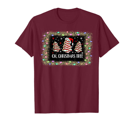 Groovy Oh Christmas Tree Cakes Debbie Becky Jen Cake Lovers T-Shirt
