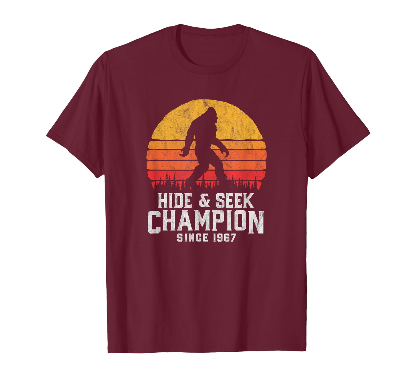 Retro Hide & Seek Champion Bigfoot Believe! Vintage Graphic T-Shirt